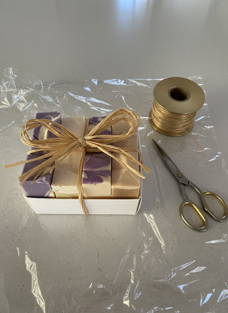 Natural hand soap bar boxed gift