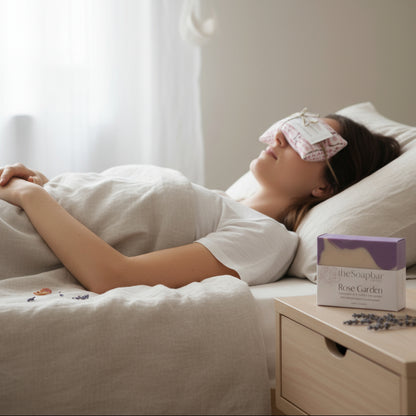 Natural hand soap bar linen eye pillow
