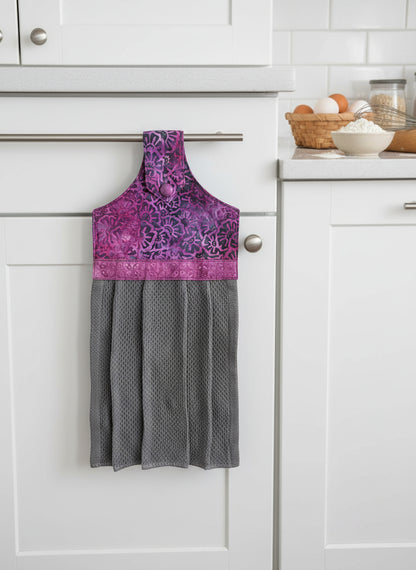 Hand Towel 100% Cotton Buttoned hanging 