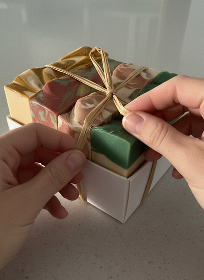 Natural hand soap bar boxed gift 