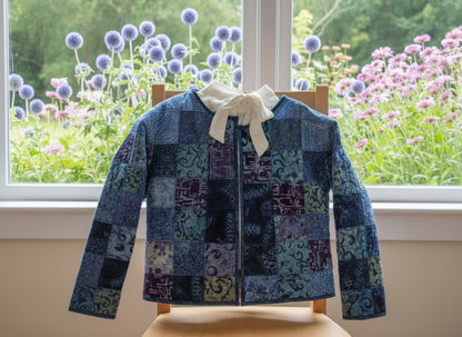 Cotton jacket hand-made quilted